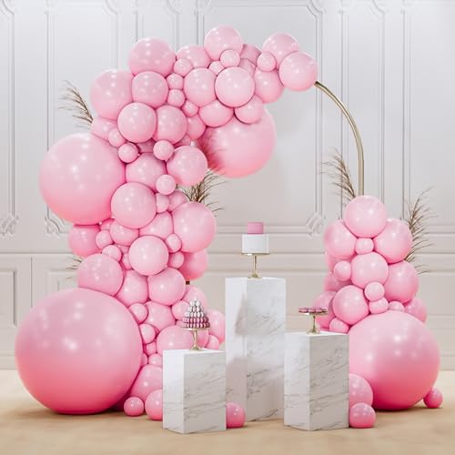PartyWoo Light Pink Balloons 99pcs Different Sizes of 36 18 12 10 5 Inch Pastel Pale Baby Pink Balloon Arch Kit Garland for Baby Shower Bachelorette Bridal Shower Birthday Party Decorations Pink-Y48 - color: Pink-y48