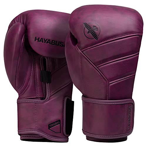 Hayabusa T3 LX Leather Boxing Gloves | Leather Boxing Gloves, Training Gloves Men and Women, Sparring Gloves, Heavy Bag Gloves, 16oz Boxing Gloves, Muay Thai Gloves - color: Wine, size: 16oz