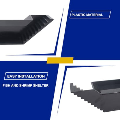 2 PCS Shrimp Cave Underground Tunnel, Viewing Small Fish Hideout with 2 Entrances Aquarium Breeding Cave, Fish Tank Decorations for Small Shrimp, Cherry Shrimp, Dwarf Shrimp