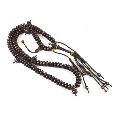 Limited Edition Large Polished Tamarind Wood Handmade Sufi Tijani Prayer Beads