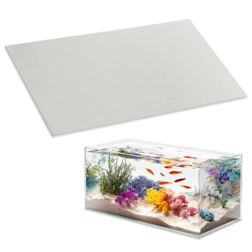 15 x 30 Inch Fish Tank Pad, 6mm Aquarium Leveling Mat, Gray | Water-Resistant Surface, Easy to Cut, Helps Cushion the Tank Base, Suitable for Aquariums and Terrariums - color: Gray, size: 15 x 30in