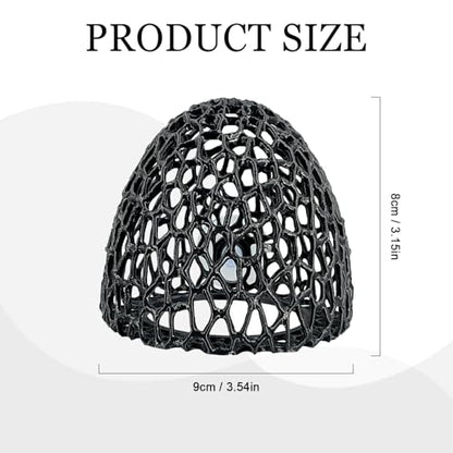 Shrimp Cave with Suction Cup | Stable Resting Hiding Place for Cherry & Dwarf Shrimp, Guppy, Small Fish (black) - color: black