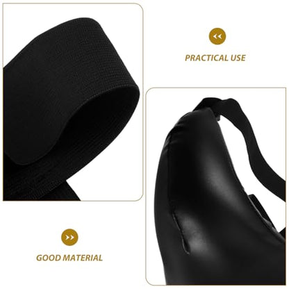 Mipcase Boxing Groin Protector Kids : Adjustable Groin Guard for Kids with Height of 110-149cm - Breathable Crotch Guard for Taekwondo Sparring, 10.41X7.47X3.73in (Black)