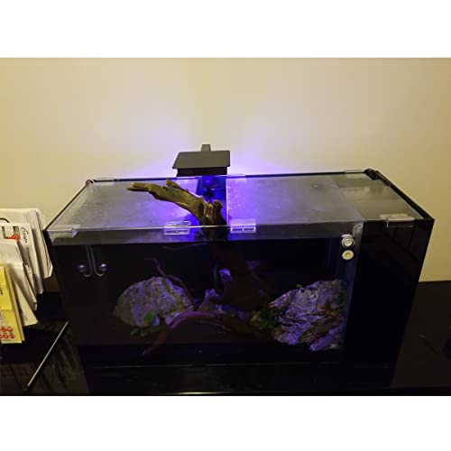 Weilan 18 Pieces Rimless Aquarium Lid Clips 6mm Thick Acrylic Rimless Glass Canopy Clips Holder Fish Tank Cover Support
