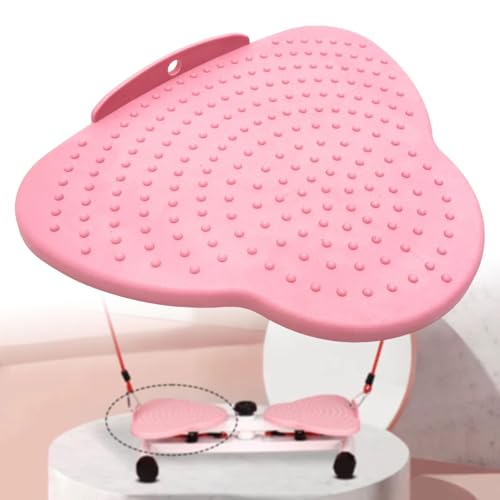 Waist Twister Machine Replacement Board Foot Massage Balance Board Anti Slip Twist Disc for Home Office Exercise 10.87x8.94x0.47 Inch - color: pink