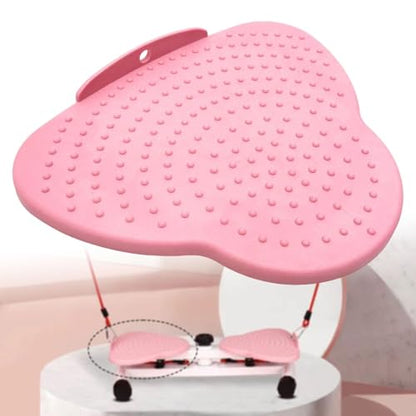 Waist Twister Machine Replacement Board Foot Massage Balance Board Anti Slip Twist Disc for Home Office Exercise 10.87x8.94x0.47 Inch - color: pink