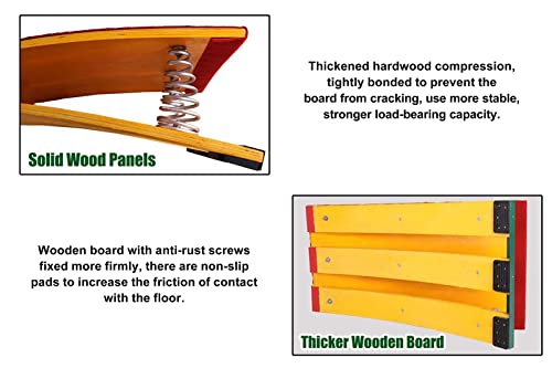 Gymnastics Springboard 2 Springs Springboard for Gymnastics, No Deformation Hardwood Equipment Springs Floor, Gymnastics Springboard for Martial Arts Vaulters