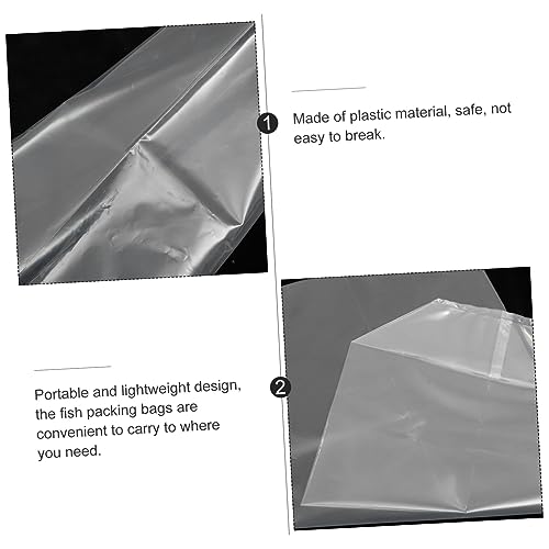 Toddmomy 50pcs Ornamental Fish Packing Bags Lightweight Fish Transport Containers for Aquarium Shipping and Safe for Live Transport