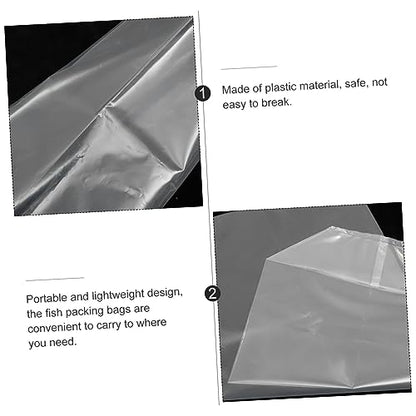 Toddmomy 50pcs Ornamental Fish Packing Bags Lightweight Fish Transport Containers for Aquarium Shipping and Safe for Live Transport