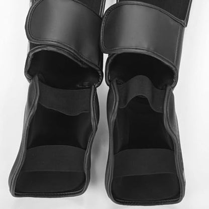 kowaku Muay Thai Kickboxing Shin Guards, Leg Guards, Men Women Equipment Leg Instep Protection Pads, for Grappling Martial Arts