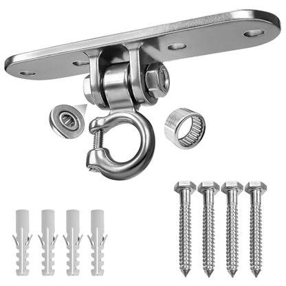 Swing Hanger Accessories Heavy Duty Smooth Operation with 180° Swing Bearings 800lb Capacity for Indoor Outdoor Swing Chairs Hammocks Playgrounds Yoga - size: size 7