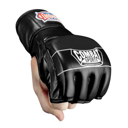 Combat Sports Traditional MMA Fight Gloves - color: Black / Blue, size: XX-Large