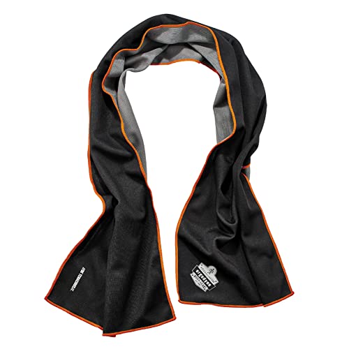 Ergodyne Chill Its 6602MF Cooling Towel, Soft Microfiber Material, UPF 50+,Gray,41" x 9.84" - color: Gray