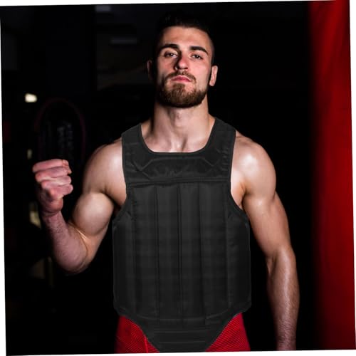 Happyyami Chest Guard for Boxing and Taekwondo Portable Sponge Chest Protector Full-Body for Training and Competition Lightweight and Breathable Design for Adults