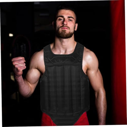 Happyyami Chest Guard for Boxing and Taekwondo Portable Sponge Chest Protector Full-Body for Training and Competition Lightweight and Breathable Design for Adults