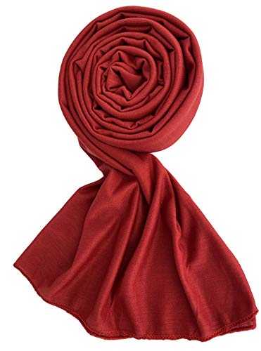 Jersey Hijab Scarfs for Women Head Scarf Muslim Head Wraps - color: Burgundy