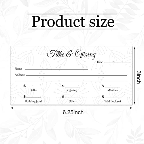 Eaasty 200 Pieces Church Offering Envelopes My Offering Bill Size Envelope Church Tithe Envelopes for Donations, Religious Occasions(Elegant Style) - style: Elegant Style