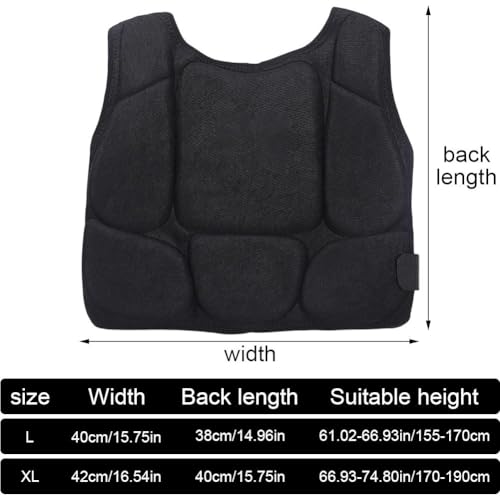 Boxing Chest Guard Vest, Muay Thai Body Protector for Kickboxing MMA Taekwondo Sparring, Strike Shield Training Vest - size: X-Large