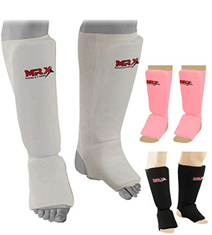 MRX Muay Thai Shin Guard Kick Boxing Leg & Foot Protector Pad MMA