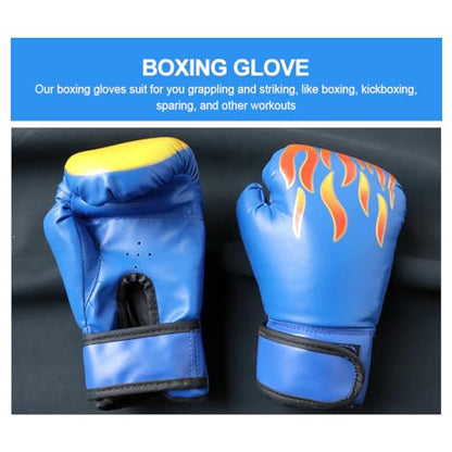 Sosoport 1 Pair Kickboxing Children's Boxing Gloves Glove Mittens Boxing Gloves Boxing Gloves for 3-8 Years - color: Blue