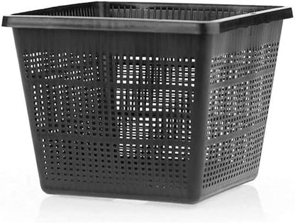 PondH2o 9" Square Aquatic Plastic Slotted Mesh Pond Plant Pot or Flower Water Garden Plant Baskets | Large Pond Plant or Flower Planter Pots for Aquaponics, Hydroponics Value 6 Pack