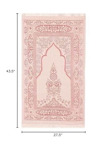 Muslim Prayer Rug, Yaseen Surah Pocket-Size Book & Prayer Beads Set, Perfect Islamic Gift I Mawlid Gift I Suitable for Men, Women | Islamic Ramadan Eid Gifts, (15 Sets, Pink) - size: 15 Sets