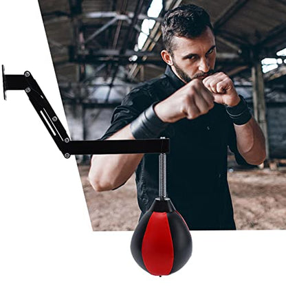 Speed Bag for Boxing, Wall Mounted Punch Bags, Reflex Bag for Adults, Home, Gym, Relaxation Workout, Height-Adjustable Boxing, Reflex Ball Speed Punching Bags for Training, Boxing, Sports