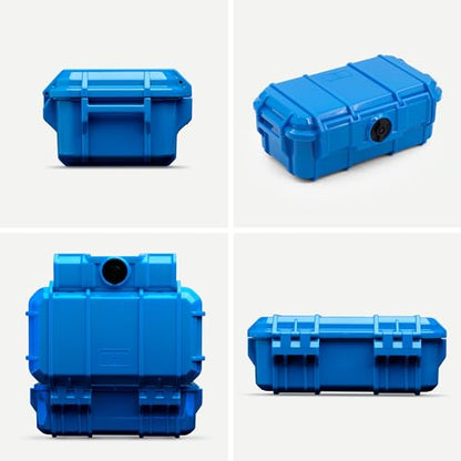 Evergreen 57 Waterproof Dry Box Protective Case - Travel Safe/Mil Spec/USA Made - for Cameras, Phones, Ammo Can, Camping, Hiking, Boating, Water Sports, Knives, & Survival (Blue) - color: Blue