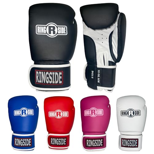 Ringside Striker Boxing Training Sparring Gloves - color: Black/White, size: Large-X-Large
