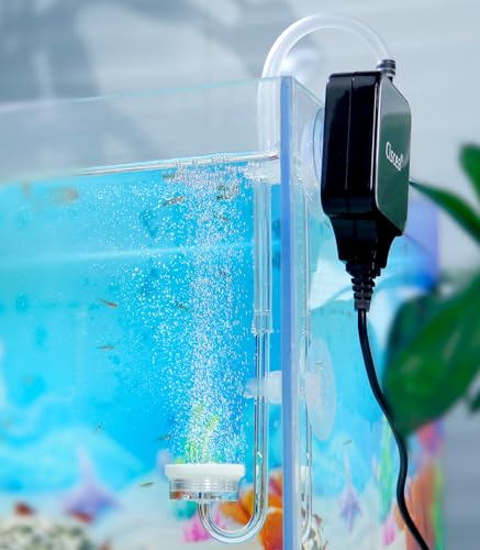 Small Air Pump for Fish Tank Aquarium Aerator for 1-15 G Super Quiet 1.5 Watts, Complete kit - color: Air pump complete kit