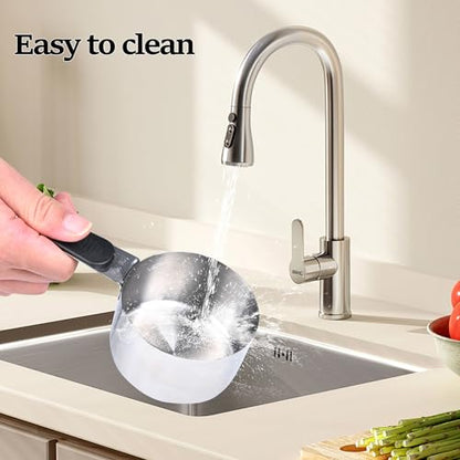1 Cup Magnetic Grips Stainless Steel Measuring Cup -1PCS - size: 1 cup