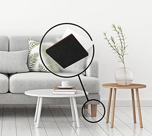 Slipstick GorillaPads Non Slip Furniture Pads/Gripper Feet Floor Protectors (Set of 8) Premium 2 Inch Square Self Adhesive Rubber Stoppers for Furniture Legs, Black, CB153 - size: 2 Inch Square