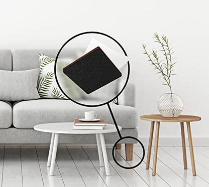 Slipstick GorillaPads Non Slip Furniture Pads/Gripper Feet Floor Protectors (Set of 8) Premium 2 Inch Square Self Adhesive Rubber Stoppers for Furniture Legs, Black, CB153 - size: 2 Inch Square