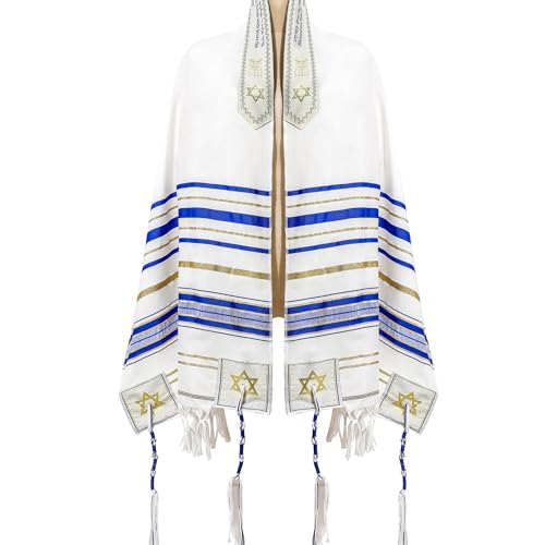 Tallit Prayer Shawl 72"x 22" with Bag For Men & Women