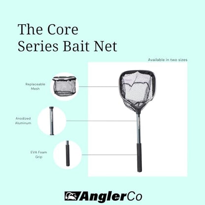 Core Series Bait Net, 12" Handle, 8" Hoop, Aluminum Frame with EVA Grip