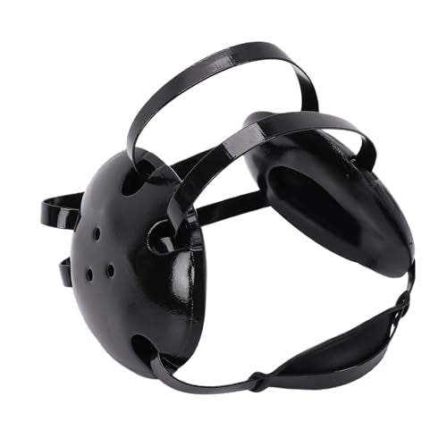 Wrestling Headgear Wrestling Ear Guard Head Gear with Chin Cup 3 Hole Breathable NBR Sponge Protective Soft Fit for Jiu Jitsu MMA BJJ Youth Adults