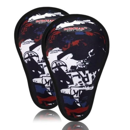 2-Pack Protective Athletic Soft Foam Cup Youth Sized Ages 7-11 Kids for Baseball, Football, Lacrosse（Black） - color: black