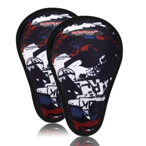2-Pack Protective Athletic Soft Foam Cup Youth Sized Ages 7-11 Kids for Baseball, Football, Lacrosse（Black） - color: black