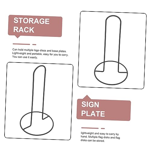 Soccer Training Cone Holder Portable Disc Storage Stand for Football Practice Lightweight Metal Base for Easy Carrying Accommodates Multiple Discs and Base Plates