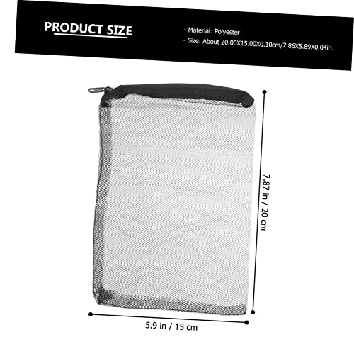 STOBAZA 15Pcs Zipper Bags for Aquarium Mesh Pouches for Fish Tank Filtration for Carbon Prevents Fines from Washing