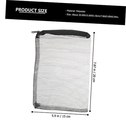 STOBAZA 15Pcs Zipper Bags for Aquarium Mesh Pouches for Fish Tank Filtration for Carbon Prevents Fines from Washing