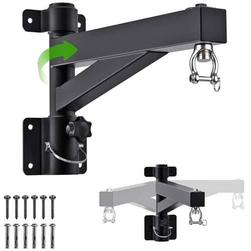 Kipika Heavy Bag Hanger Wall Mount Punching, Rotatable Heavy Duty Boxing Bag Bracket for Home Gym Indoor, Adjustable Length for Kickboxing Bag, Muay Thai Bag,Speed Bag - color: ‎B- Length 17"