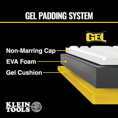 KLEIN TOOLS 60849 Non-Marring Knee Pads for Work, Construction, Tile, Flooring, for Men and Women, Lightweight Gel and Foam Padding, One Size - size: Non-Marring Lightweight