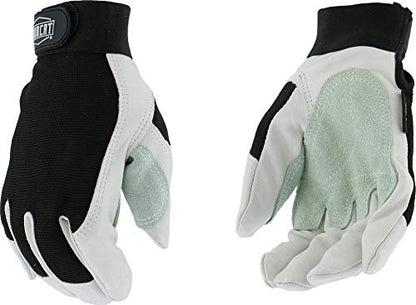 IRONCAT 86552 Goatskin Grain Goat Gloves- X-Large, Reinforced Palm and Thumb, Hook and Loop Closure - size: X-Large