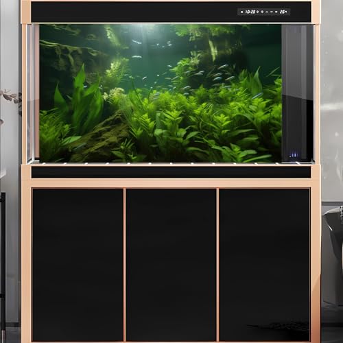2 Packs Underwater Aquarium Background Lush Green Aquatic Plants Fish Tank Background Undersea Stone with Moss Tropical Reptile Tank Backgrounds Under The Sea World Aquarium Backgrounds 30x12in - color: Dark Green, size: 30(W)x12(H)in