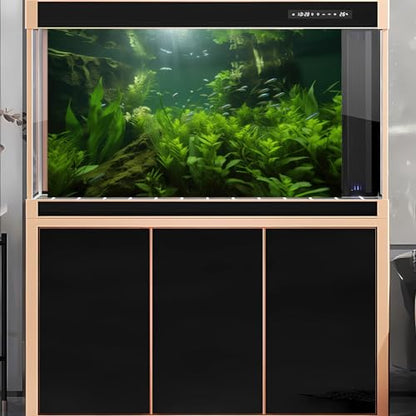 2 Packs Underwater Aquarium Background Lush Green Aquatic Plants Fish Tank Background Undersea Stone with Moss Tropical Reptile Tank Backgrounds Under The Sea World Aquarium Backgrounds 30x18in - color: Dark Green, size: 30(W)x18(H)in