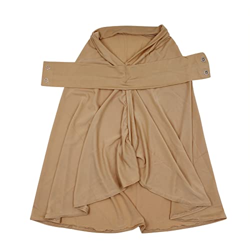 Suillty Fashion Muslim Hijab for Women Instant Snap Fastener Hijab Inner Cap Full Cover Head Wraps Scarf Islam Turban Caps - color: Beige
