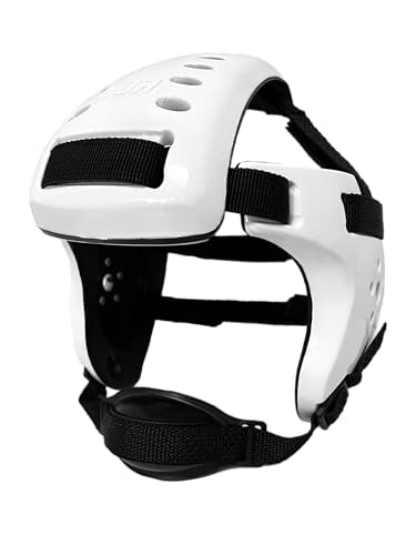 Kids Size Special Colors Wrestling Headgear XP-3 - color: White / Black Straps