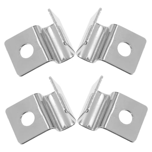 DOITOOL 4pcs Aquarium Cover Clip Stainless Steel Fish Tank Lid Support Holders for Secure Fish Escape Prevention Easy Installation for Multi Species Aquariums