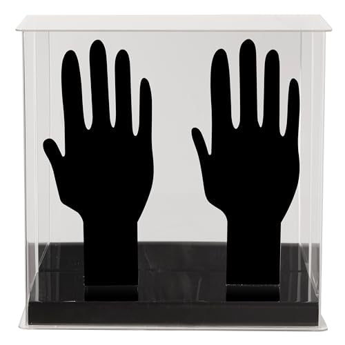 Franklin Sports Display Case – Memorabilia – UV Protected – Sport Collectibles - Baseball - Batting Gloves - Basketball - Soccer Ball - Football - style: Batting Gloves